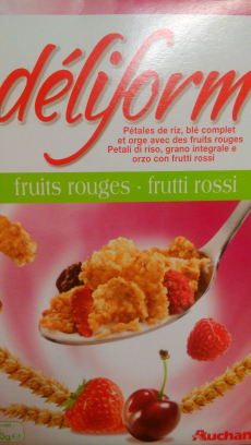 Cereales Déliform con frutos rojos Auchan