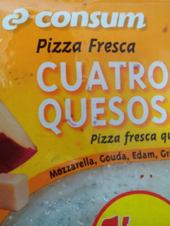 Pizza fresca 4 quesos Consum