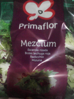 Ensalada Mezclum. Marca \"Primaflor\".