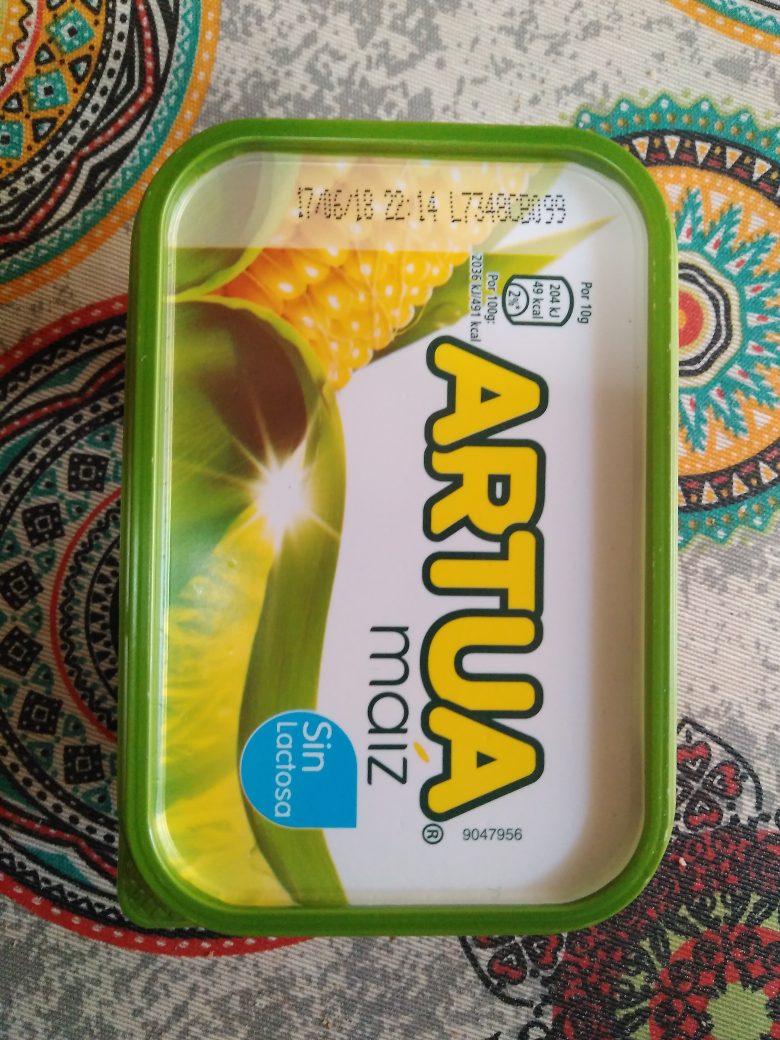 Margarina de maíz sin lactosa (Artua)