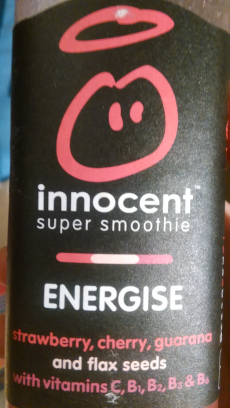 Smoothie Innocent Energise Strawberry Cherry Guarana