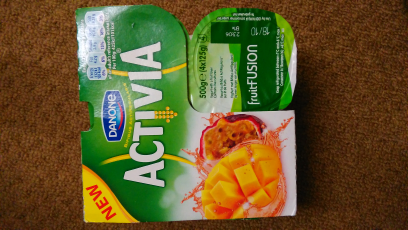 Activia Fruit Fussion Mango &  Passionfruit