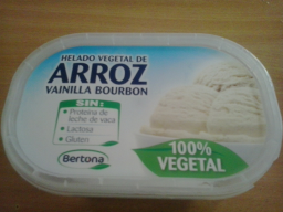 Helado vegetal de arroz vainilla bourbon