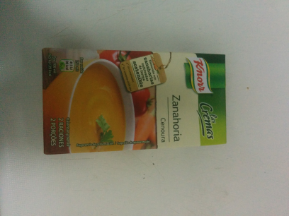 Crema de zanahoria, knorr