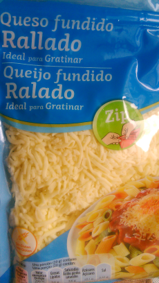 Queso fundido rallado Día Zip