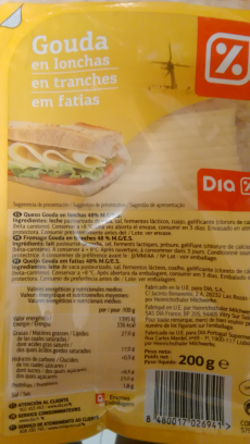 Queso Gouda en lonchas Día