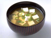 Sopa Miso con trocitos de tofu