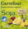 Postre de soja con frutas amarillas Carrefour 