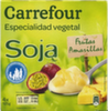 Postre de soja con frutas amarillas Carrefour