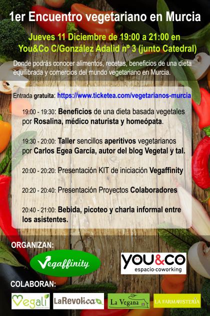 Encuentro Vegetarianos en Murcia 11 diciembre