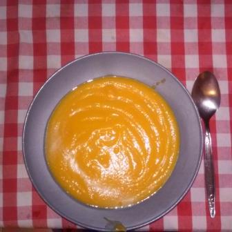 Crema de calabaza y zanahoria