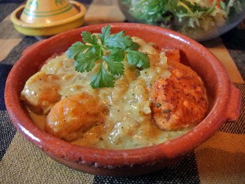 koftas de lentejas con salsa de coco