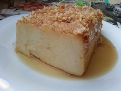 Flan de manzana sin huevo