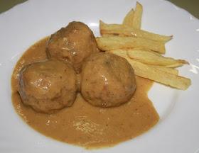 Albóndigas de arroz y verduras