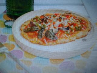 pizza con base de coliflor