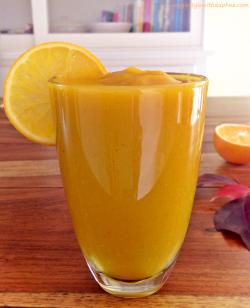 Smoothie de calabaza y mandarina