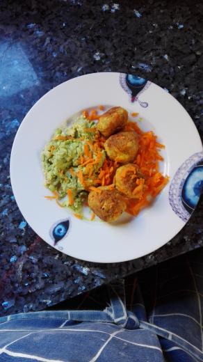 Albóndigas de tofu y verduras