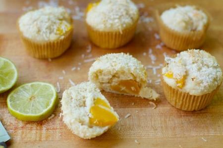 Muffins de lima y mango