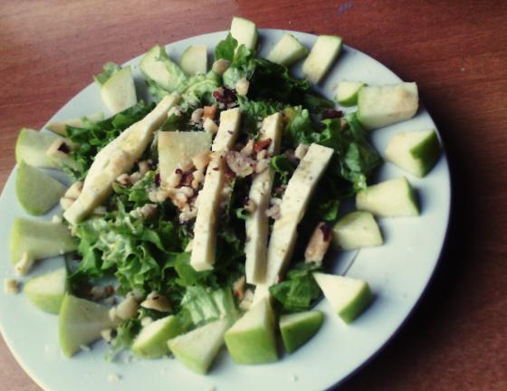 Ensalada  manzana verde vegana