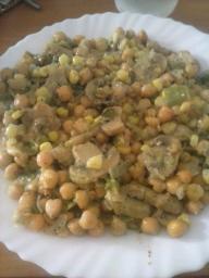 Garbanzos salteados