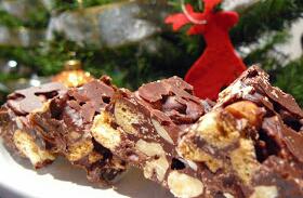 Navidad: Turrón de chocolate y frutos secos