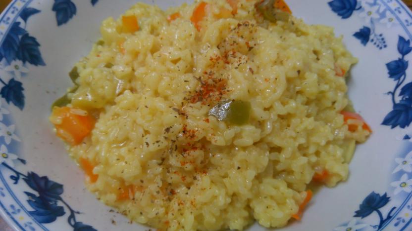 Arroz con verduras al curry