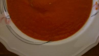 crema de pimientos y tomates asados