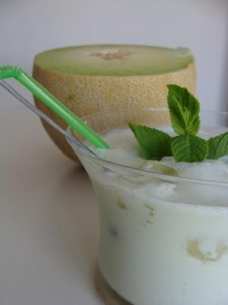 Batido de melón y menta