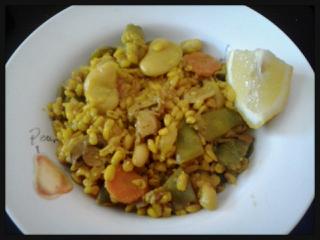 Paella de trigo