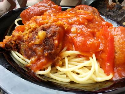 Albóndigas de soja con salsa de tomate