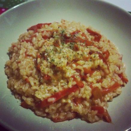 Arroz con pimiento rojo