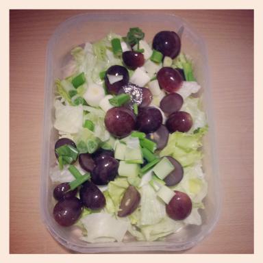 ensalada de uvas