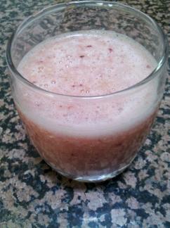 Batido de sandía y cerezas