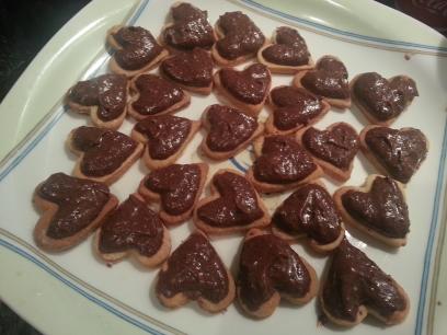 Galletas con crema de chocolate