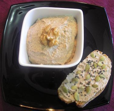 Paté de setas y nueces