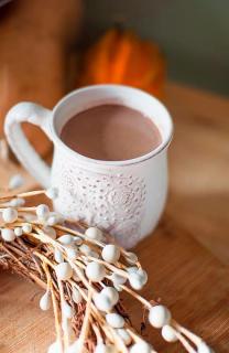 Chocolate caliente con calabaza