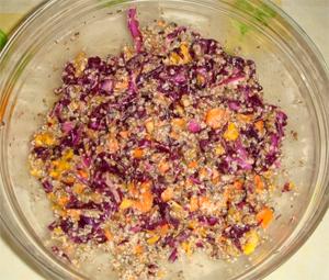 Ensalada de col-quinoa-calabaza