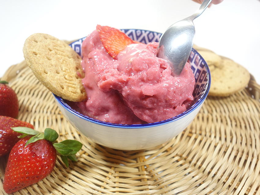 Helado de Yogur de Fresa