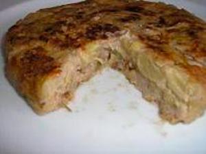 Tortilla vegana de berenjena y nueces