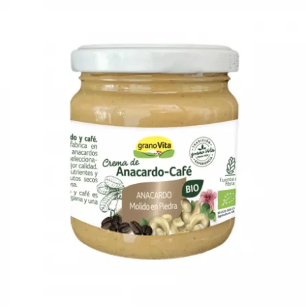 Crema de Anacardo con Café y Sirope de Dátil Granovita Bio 175 gr