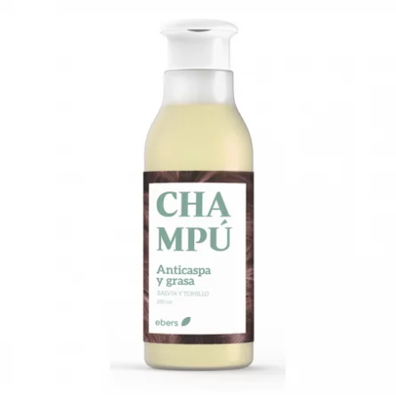 Champú Anticaspa y Grasa (Salvia y Tomillo) Ebers 250 ml