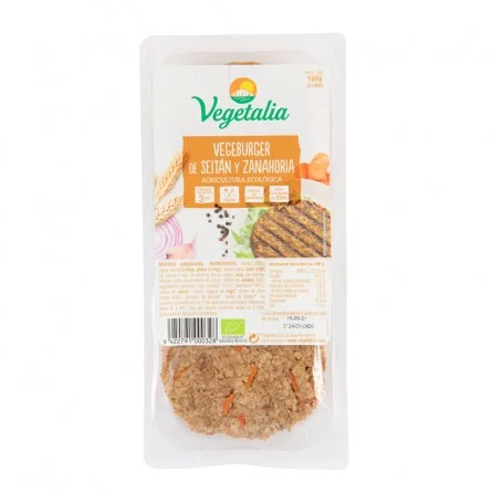 Hamburguesas de Seitán y Zanahoria Bio Vegetalia 160 gr