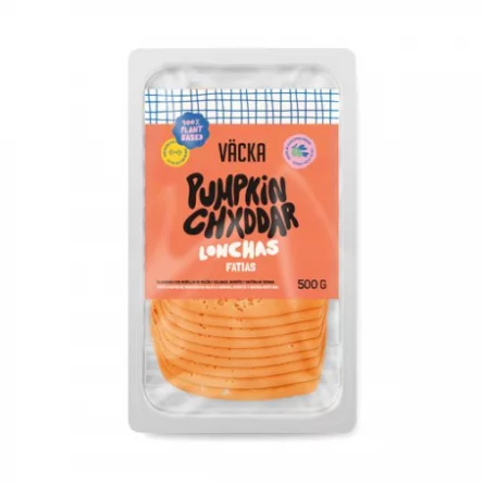 Pumpkin Cheddar Vegetal en Lonchas Väcka 200 gr