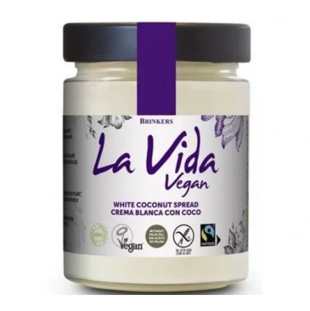 Crema Blanca con Coco SinGluten Bio Vegan 270g La Vida Vegan
