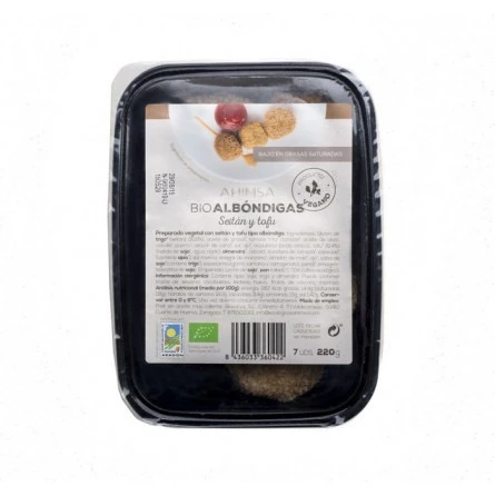 Albóndigas Vegetales de Seitán y Tofu Bio Ahimsa 220 gr Albóndigas Vegetales de Seitán y Tofu Bio Ahimsa 220 gr
