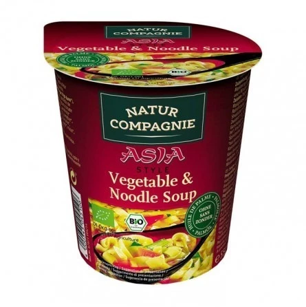 Sopa Instanea Asia Pasta y Verduras Natur Compagnie 55 gr