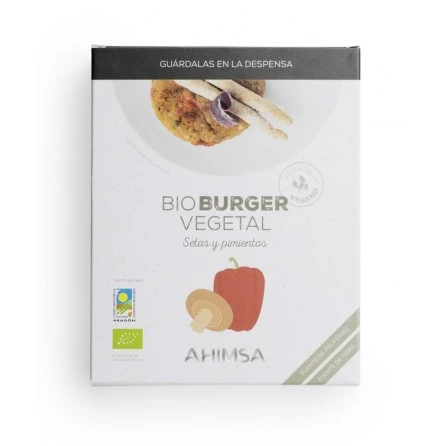 Hamburguesas Vegetales de Setas y Pimiento Bio Ahimsa 150 gr