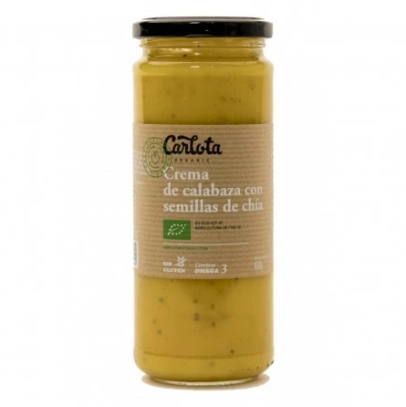 Crema de Calabaza con semillas de chía ecológico Carlota Organic