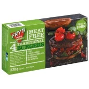 Hamburguesas Vegetales Tradicionales Frys 320 gr