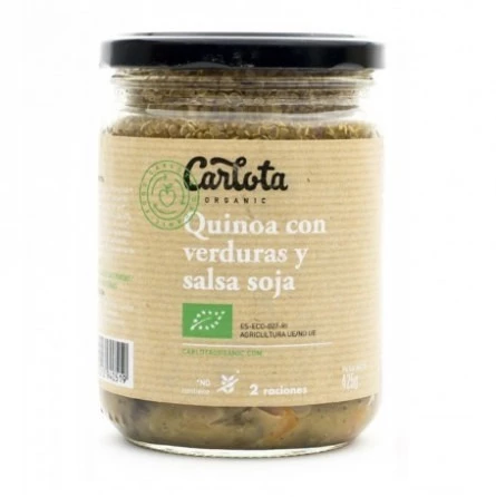 Quinoa con verduras y salsa de soja Carlota 425g